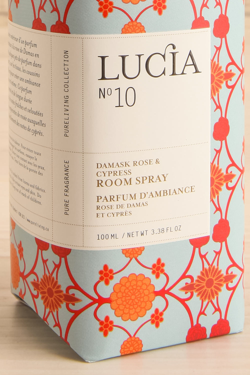Damask Rose and Cypress Room Spray by Lucia | Maison garçonne box close-up