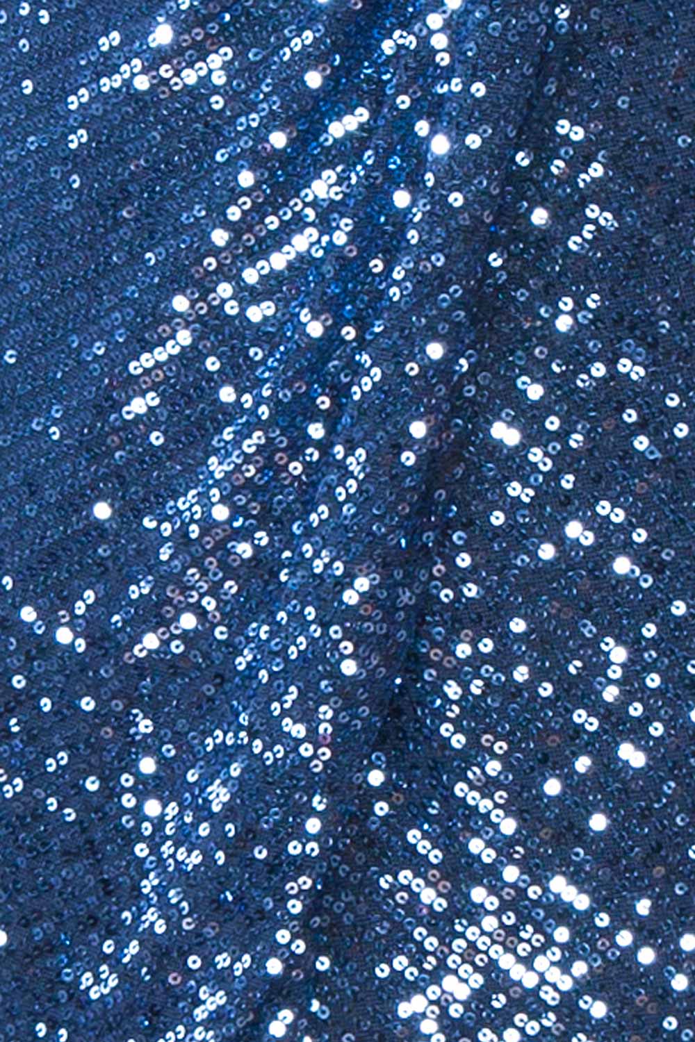 Roxy Blue Sequins Long-Sleeved Maxi Dress | Boutique 1861 fabric