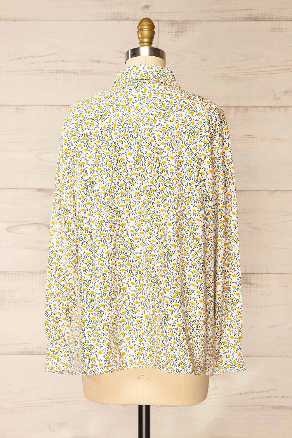 Rudyard Daisy Print Button-Up Shirt | La petite garçonne back view