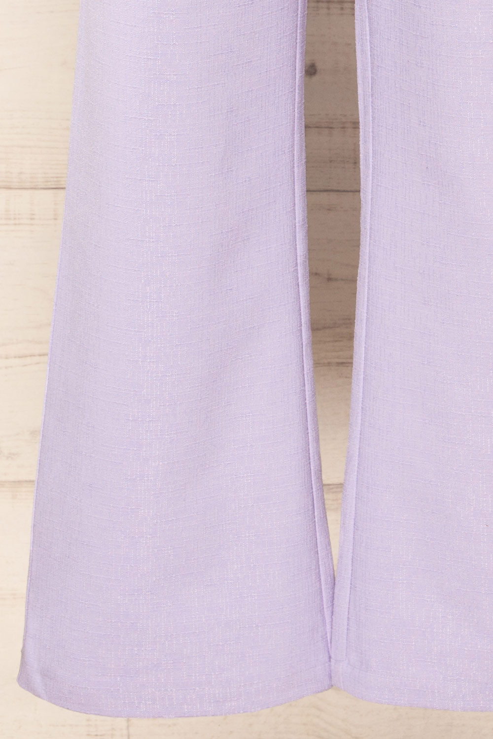 Sackville Lilac Textured Wide-Leg Pants | La petite garçonne bottom