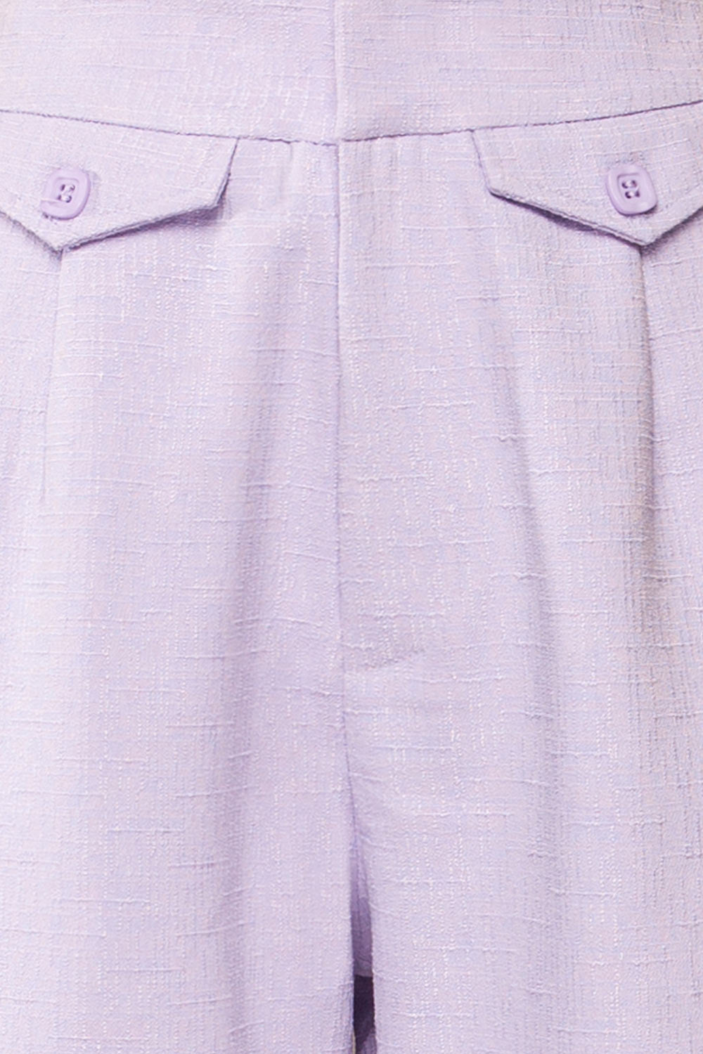 Sackville Lilac Textured Wide-Leg Pants | La petite garçonne fabric 