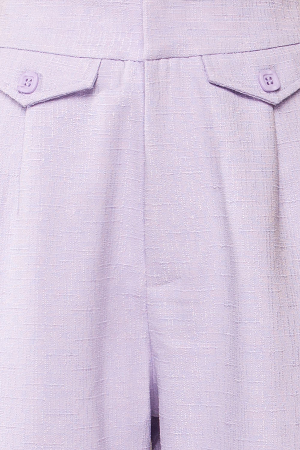 Sackville Lilac Textured Wide-Leg Pants | La petite garçonne fabric