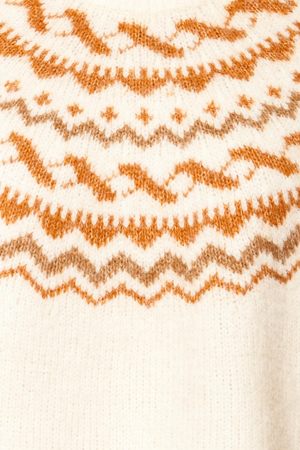 Sacramento Jacquard Pattern Knit Sweater | La petite garçonne fabric
