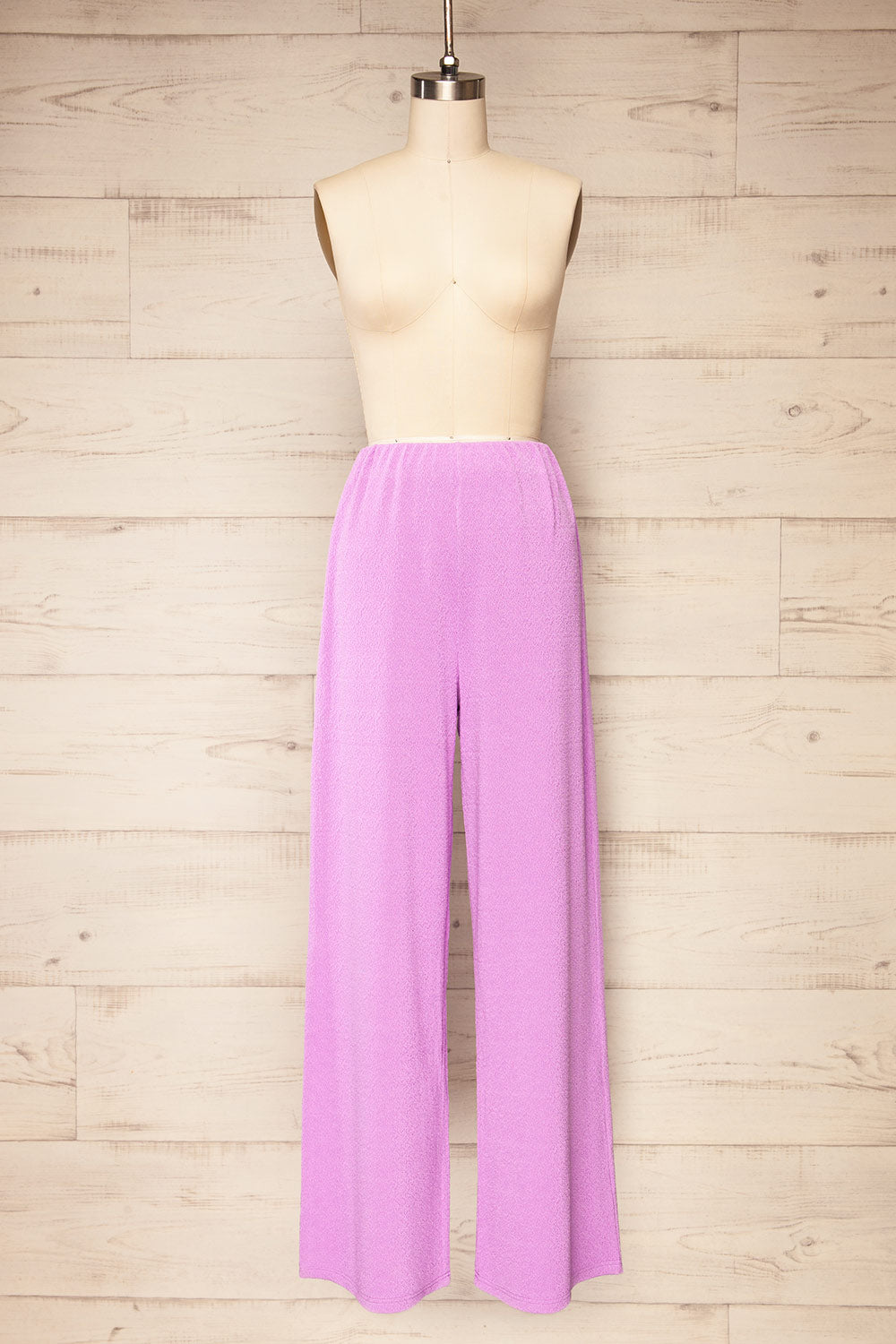 Salaberry | Pantalon Ample en Tricot Lilas
