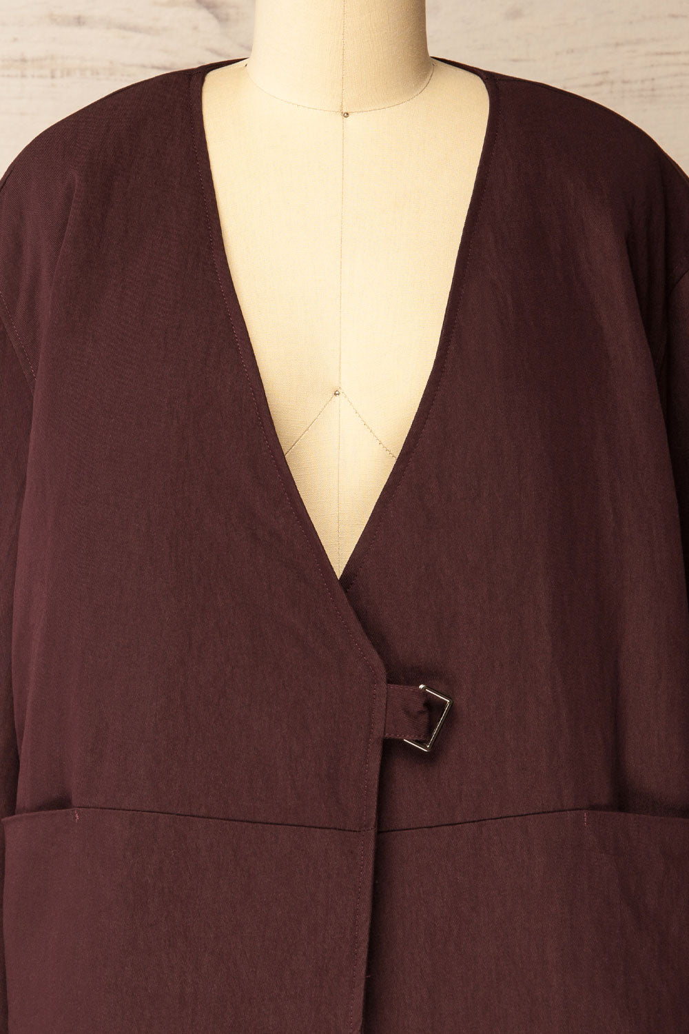 Salleri Oversized Rich Brown Jacket | La petite garçonne open