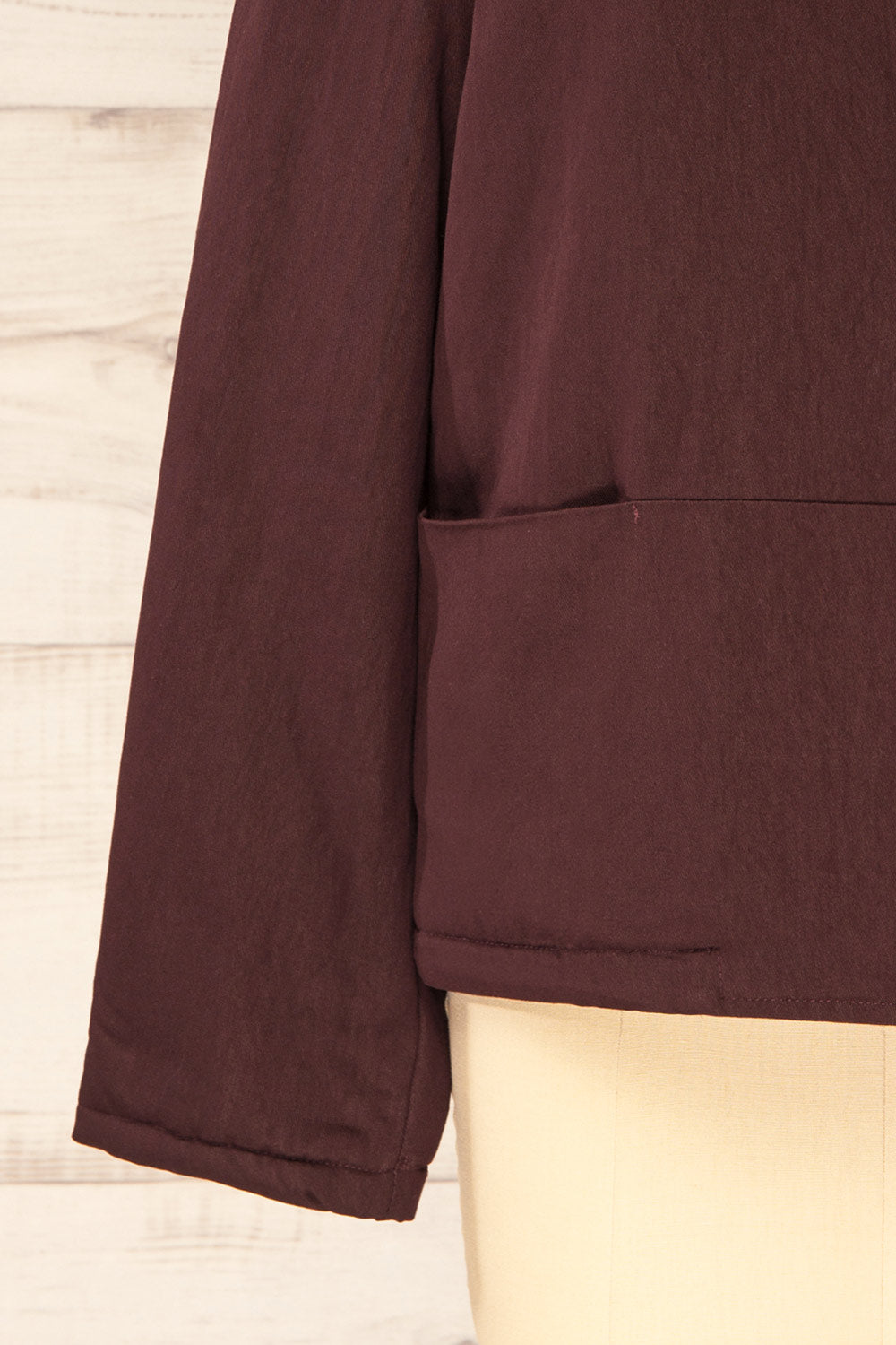 Salleri Oversized Rich Brown Jacket | La petite garçonne sleeve