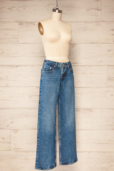 Saltilo Wide-Leg Low-Rise Jeans | La petite garçonne side view