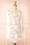 Samantha White Lacey Short Dress | Boutique 1861 side view