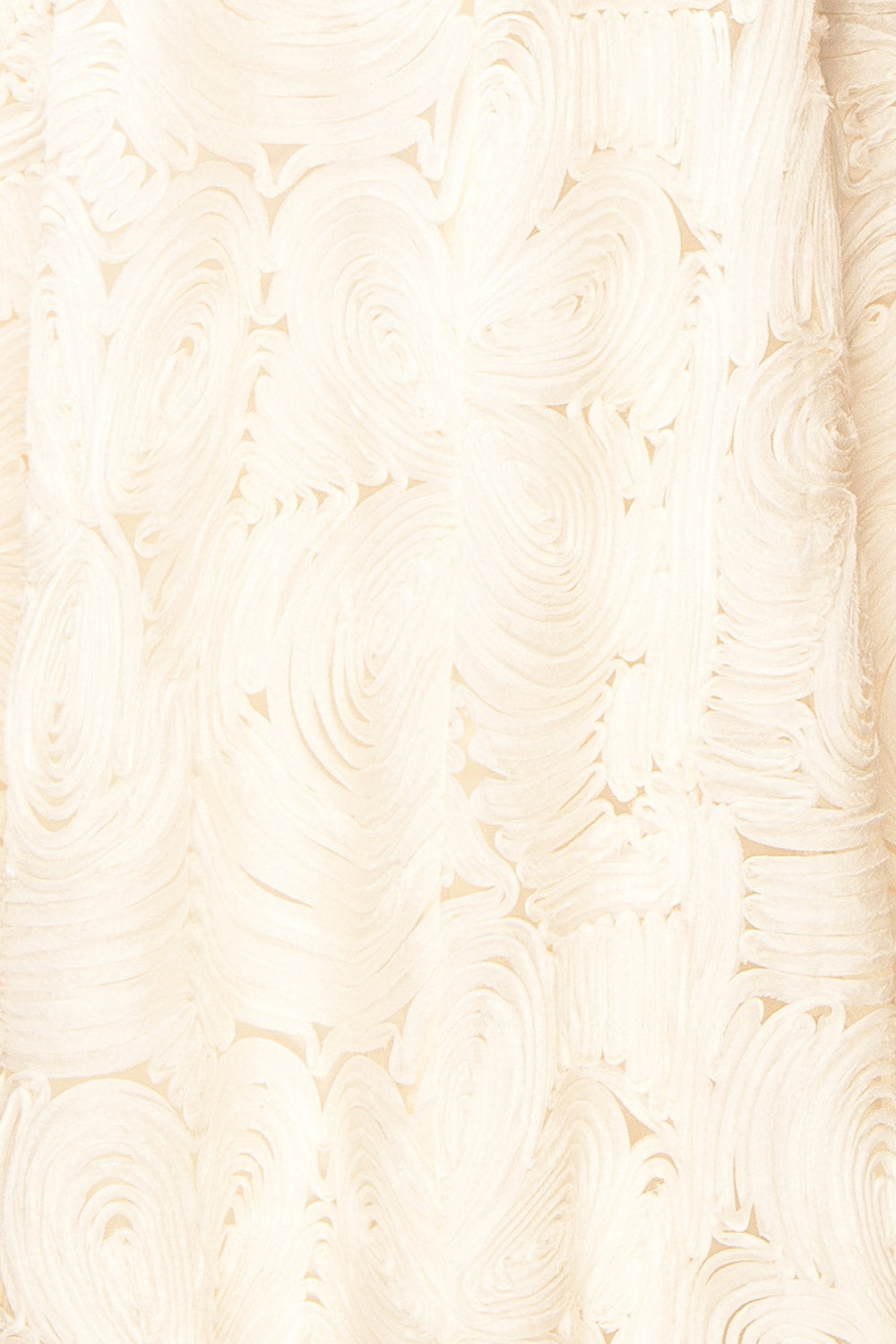 Samarah Midi Ivory Dress with Swirling Textured Pattern | Boudoir 1861 fabric