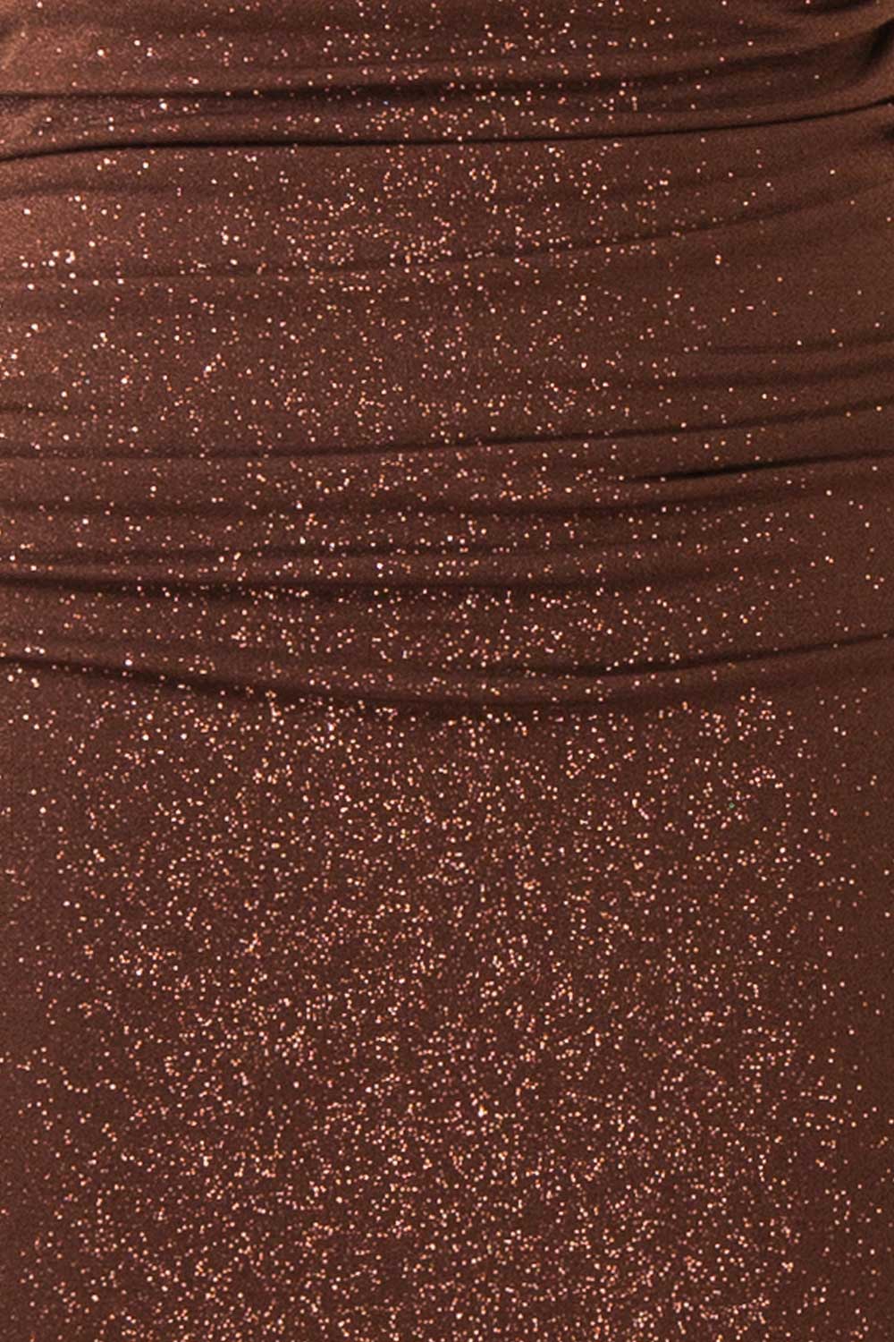 Samira Brown Sparkly Mermaid Maxi Dress with Slit | Boutique 1861 fabric