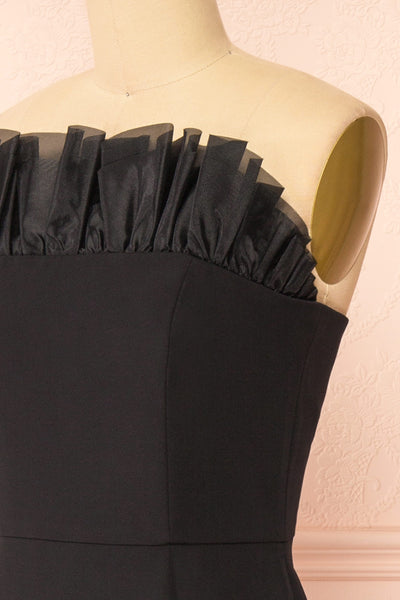 Scarabella Strapless Black Midi Dress | Boutique 1861 side