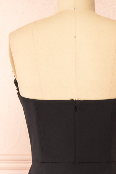 Scarabella Strapless Black Midi Dress | Boutique 1861 back