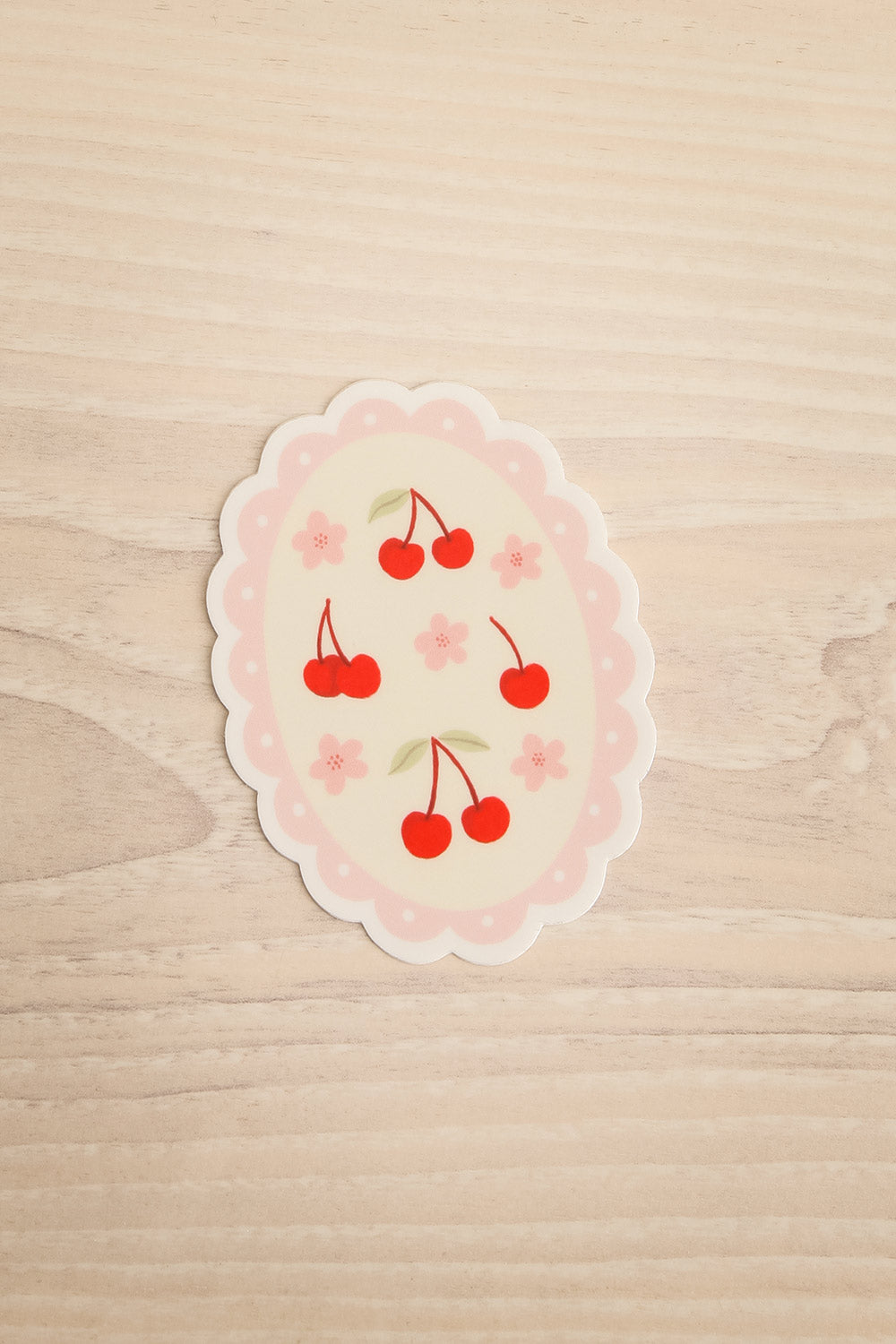 Vintage Cherries Stamp Sticker | Maison garçonne view