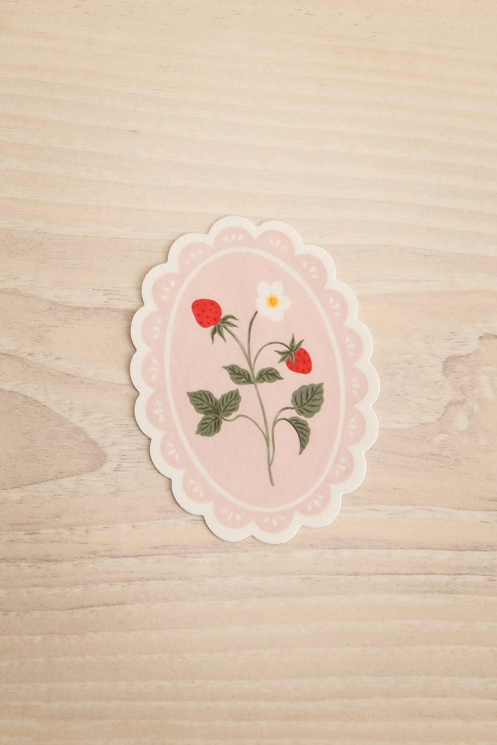 Vintage Strawberry Stamp Sticker | Maison garçonne view
