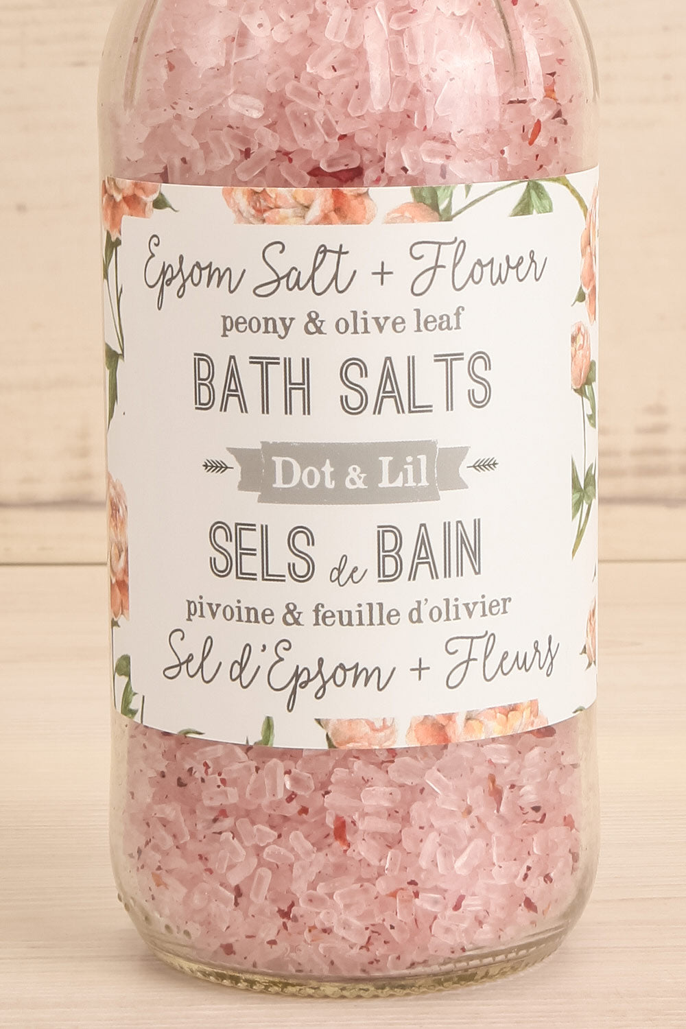 Peony & Olive Leaf Bath Salts | Maison garçonne detail