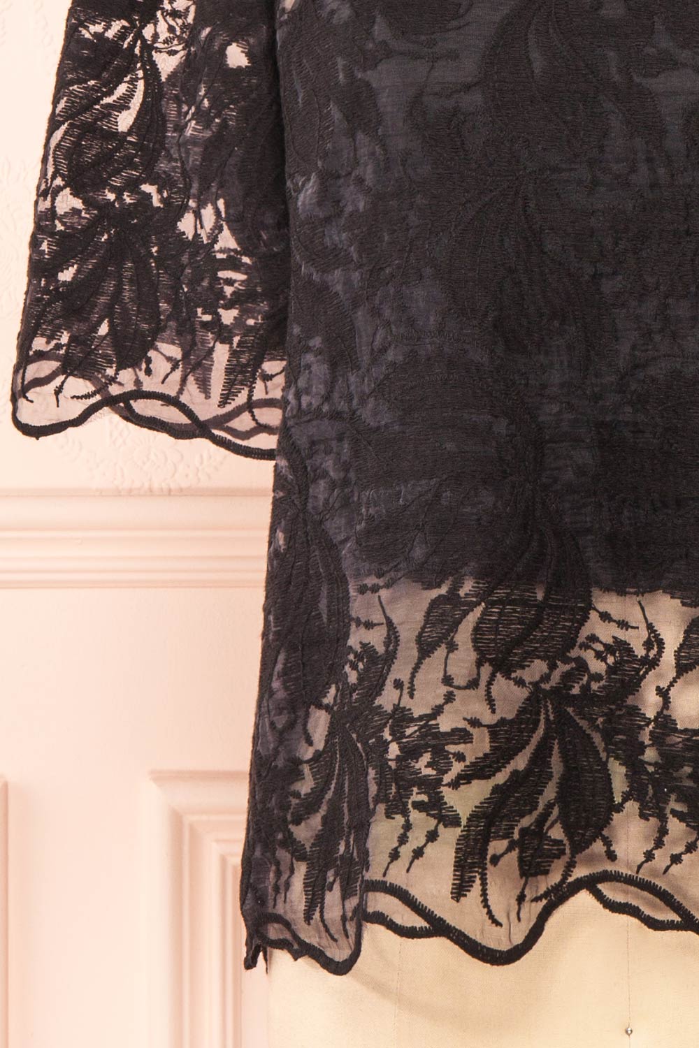 Selah Black Lace Top w/ Cropped Camisole | Boutique 1861 bottom