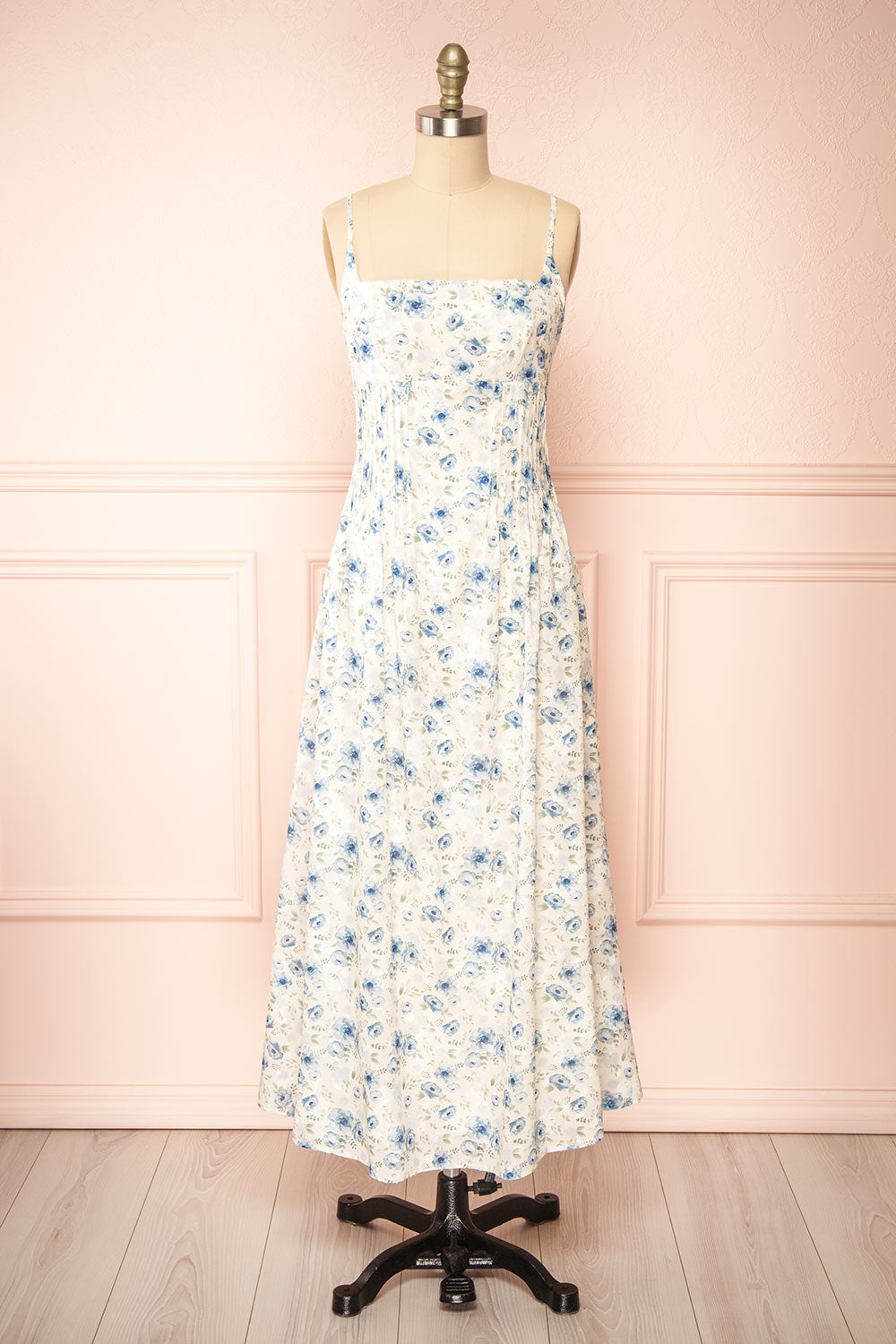 Seraphine Corset Midi Floral Dress