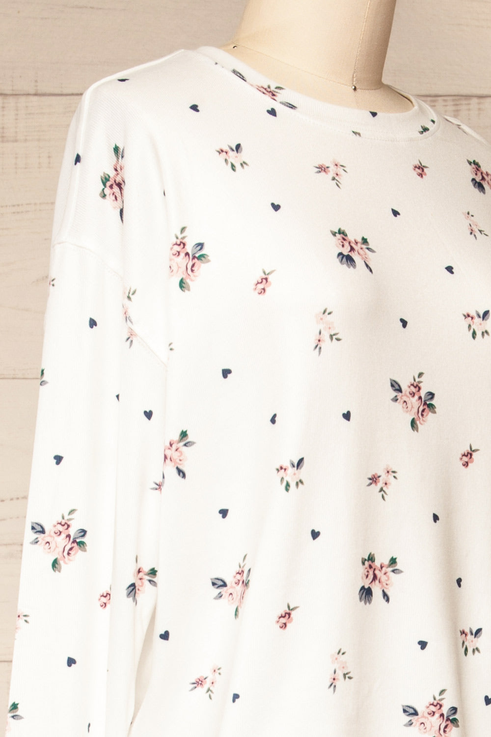 Set Brantford Floral White Loungewear Set | La petite garçonne side