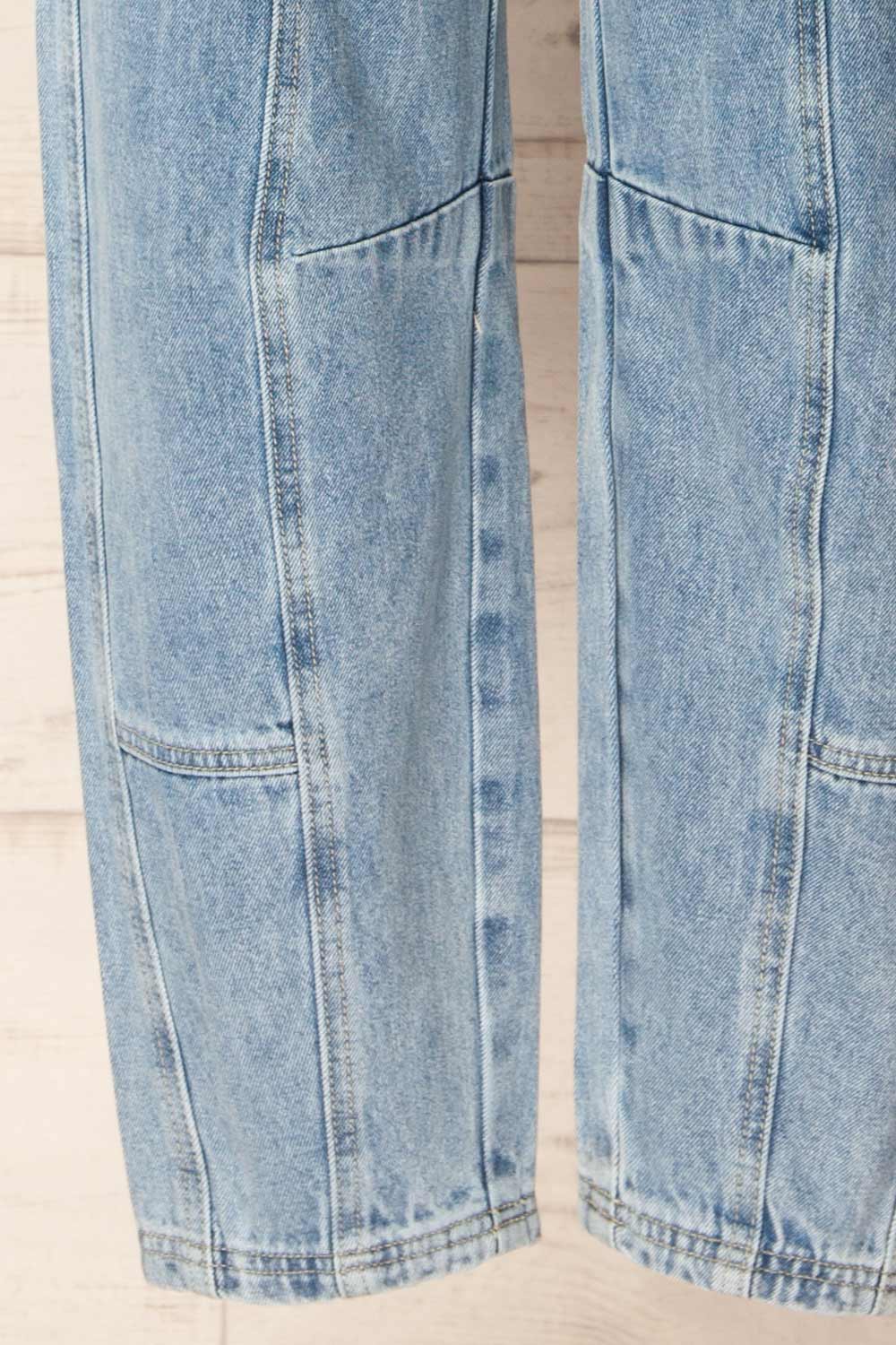 Seymour Washed Blue Barrel-Leg Jeans | La petite garçonne bottom