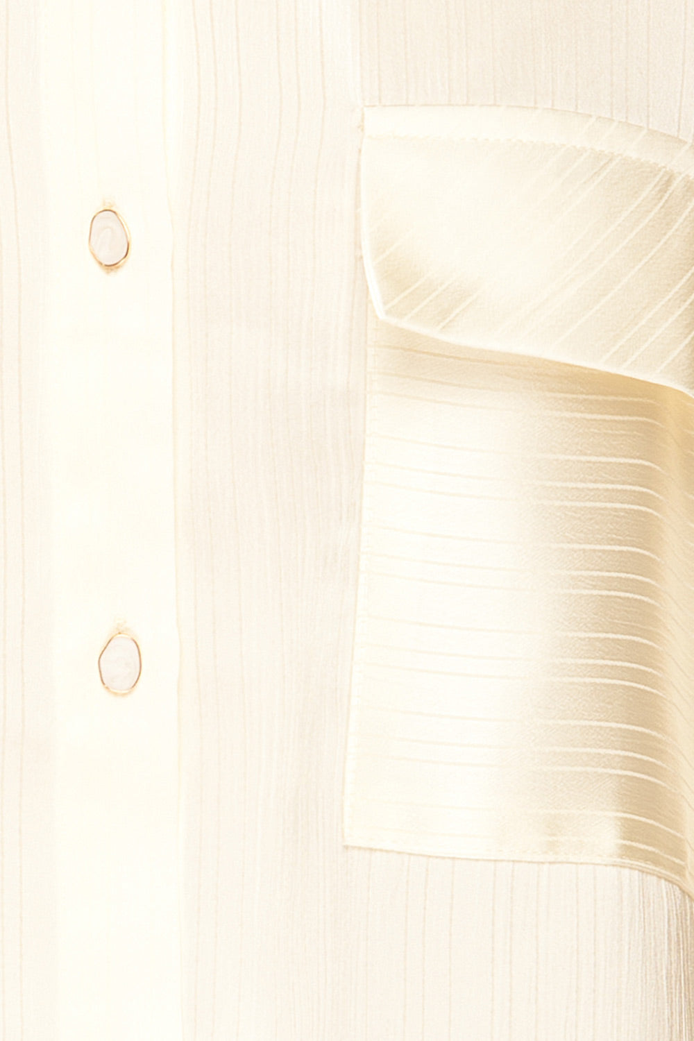 Sheffield Monochrome Striped Satin Shirt | La petite garçonne fabric