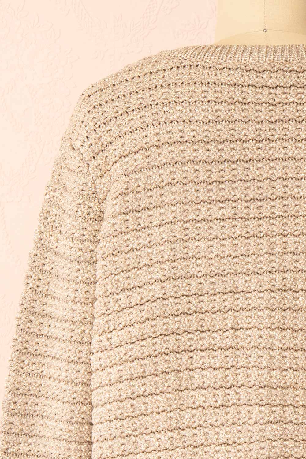 Siberie Knitted Cardigan w/ Gold Metallic Threads | Boutique 1861 back