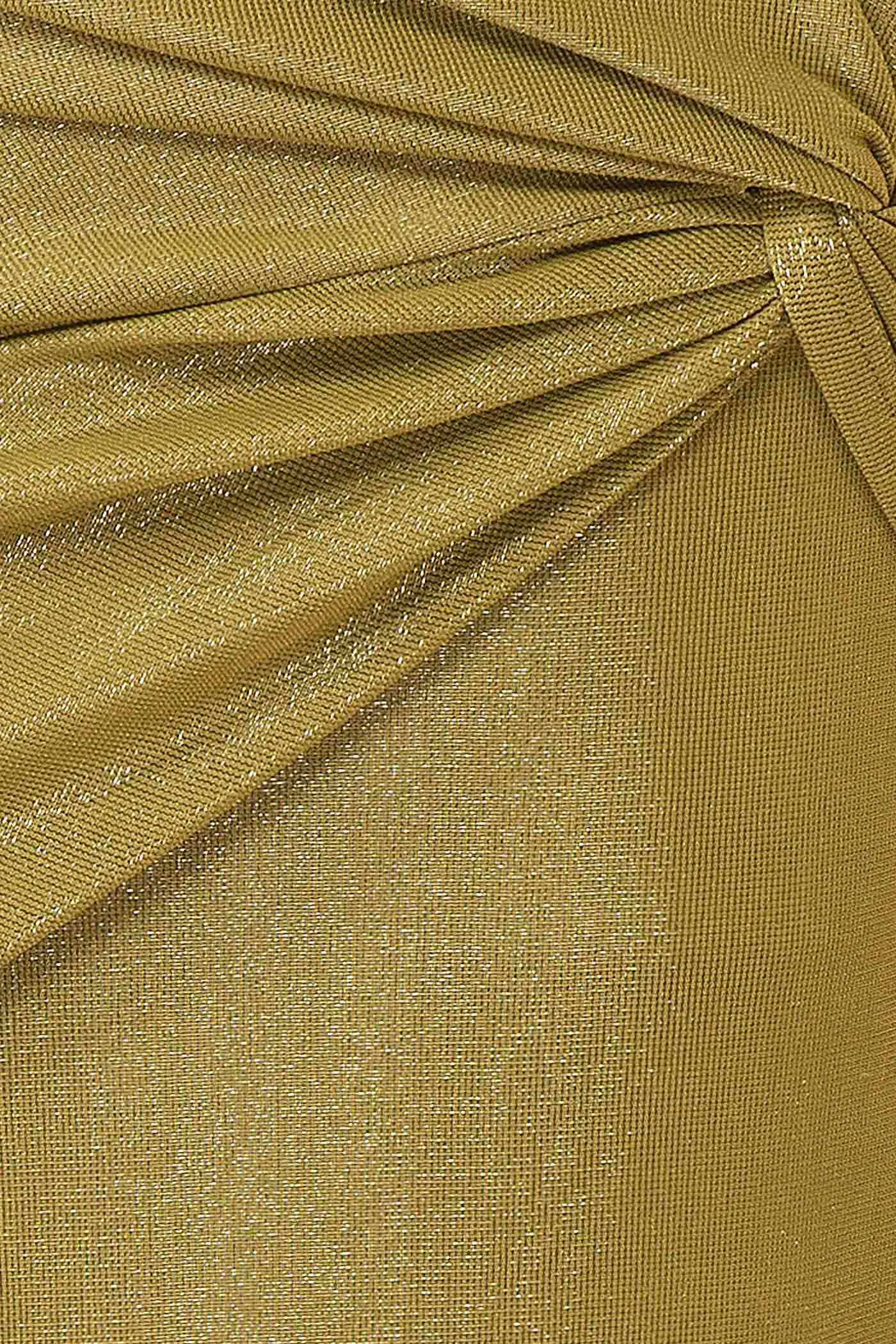 Siham Khaki | Robe Maxi Scintillante à Dos Ouvert
