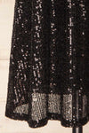 Singapour Black Short Sequin Dress w/ High Neck  | La petite garçonne bottom