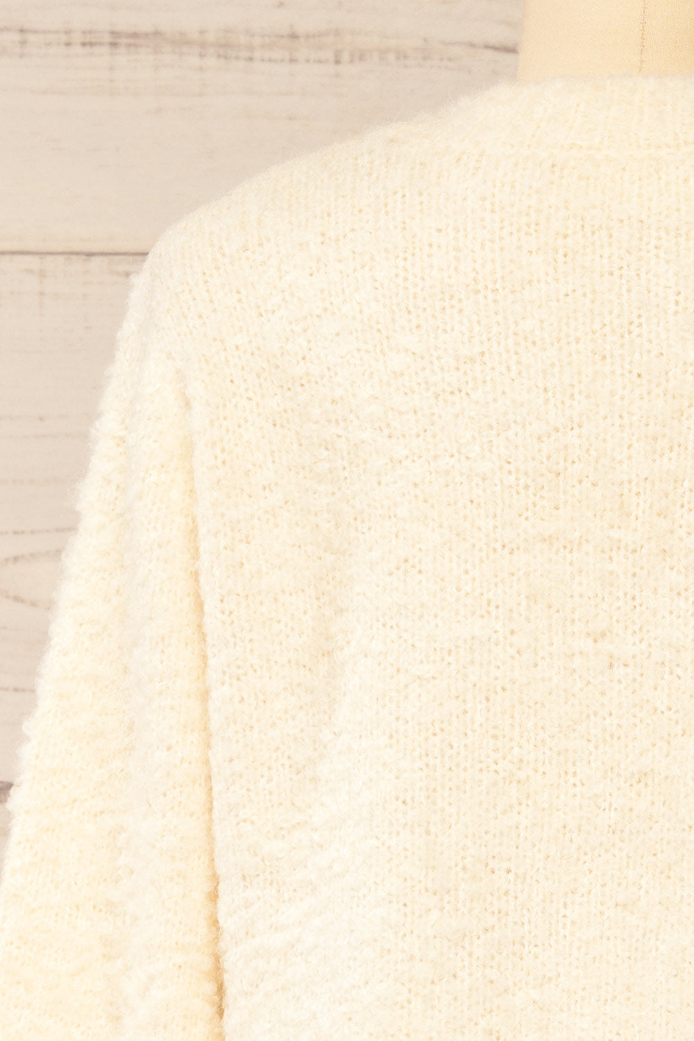 Sitia Ivory Cardigan w/ Heart Shaped Buttons | La petite garçonne back