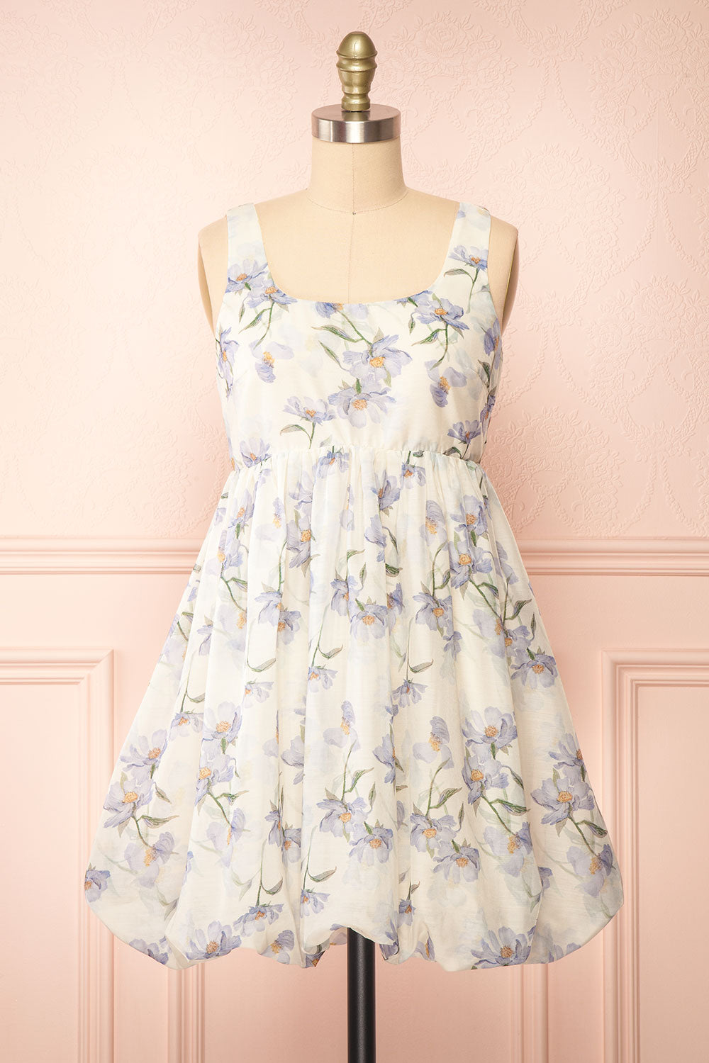 Skogsra Short Floral Balloon Dress | Boutique 1861 front view