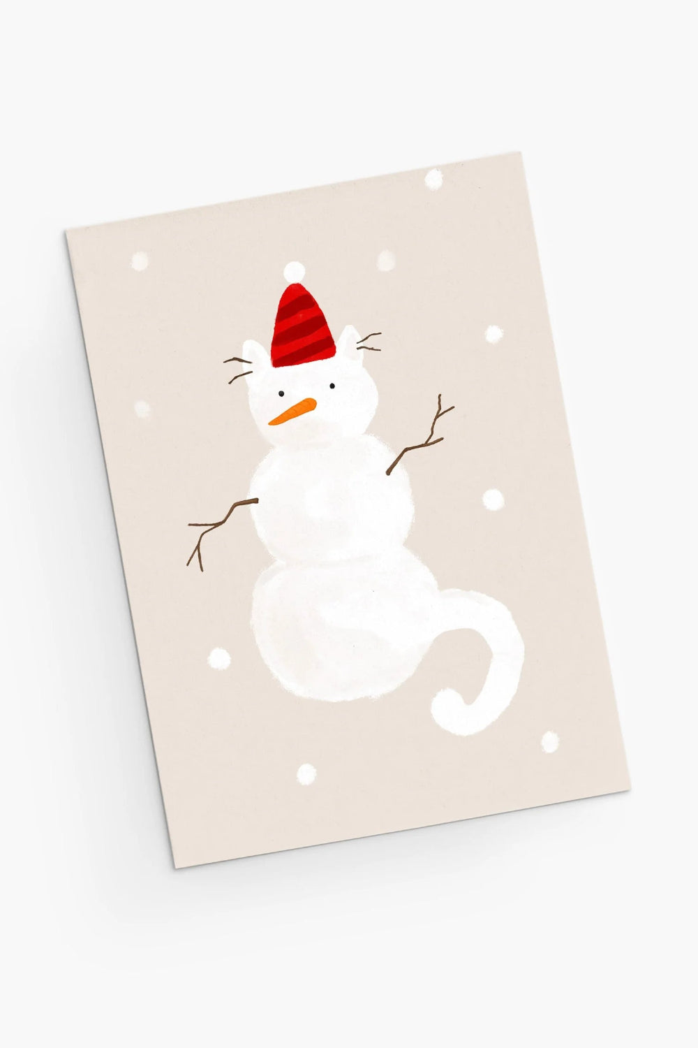 snow pepito cat christmas greeting card by mimi and august