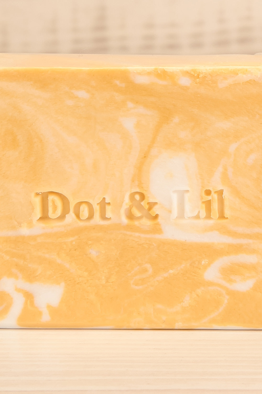 Mimosa Blossom & Nectarine Soap | La petite garçonne back close-up