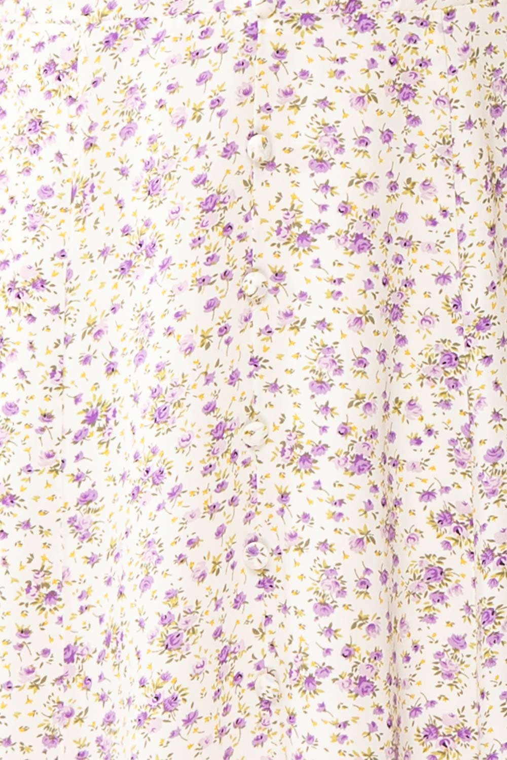 Sokka White Floral Midi Dress w/ Short Sleeves | Boutique 1861 fabric 