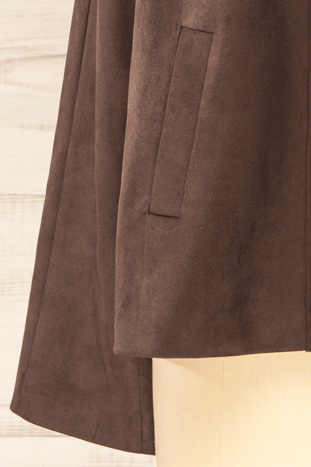 Somero Brown Faux Suede Jacket | La petite garçonne bottom