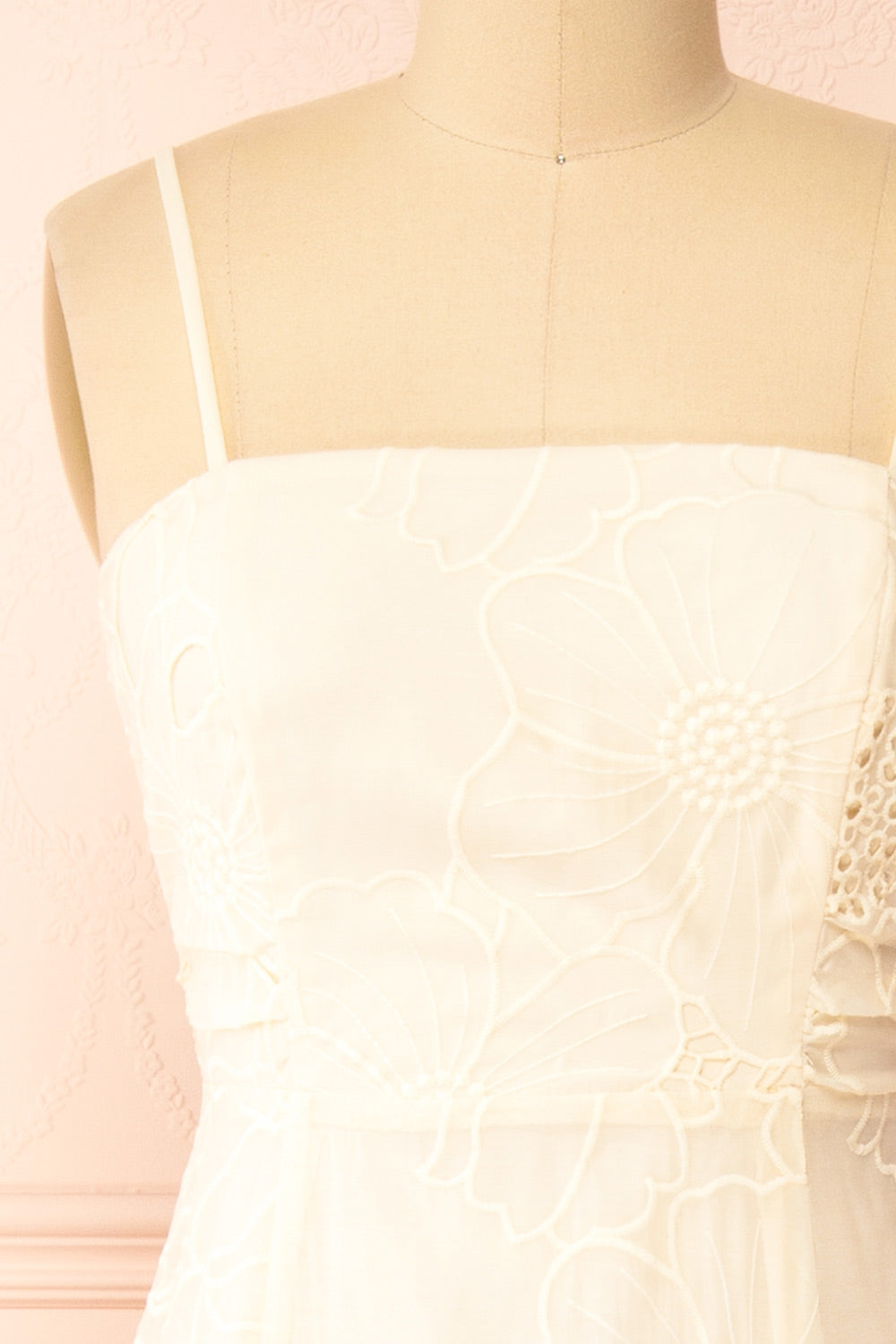 Sookie Beige Floral Openwork Dress | Boutique 1861 front