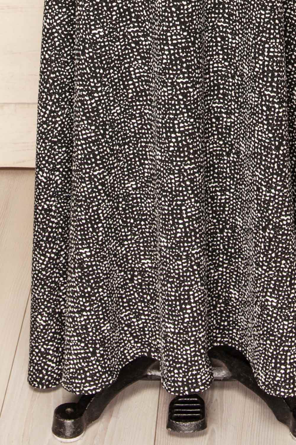 Sophya Black Long Sleeved Mermaid Maxi Dress | La petite garçonne bottom