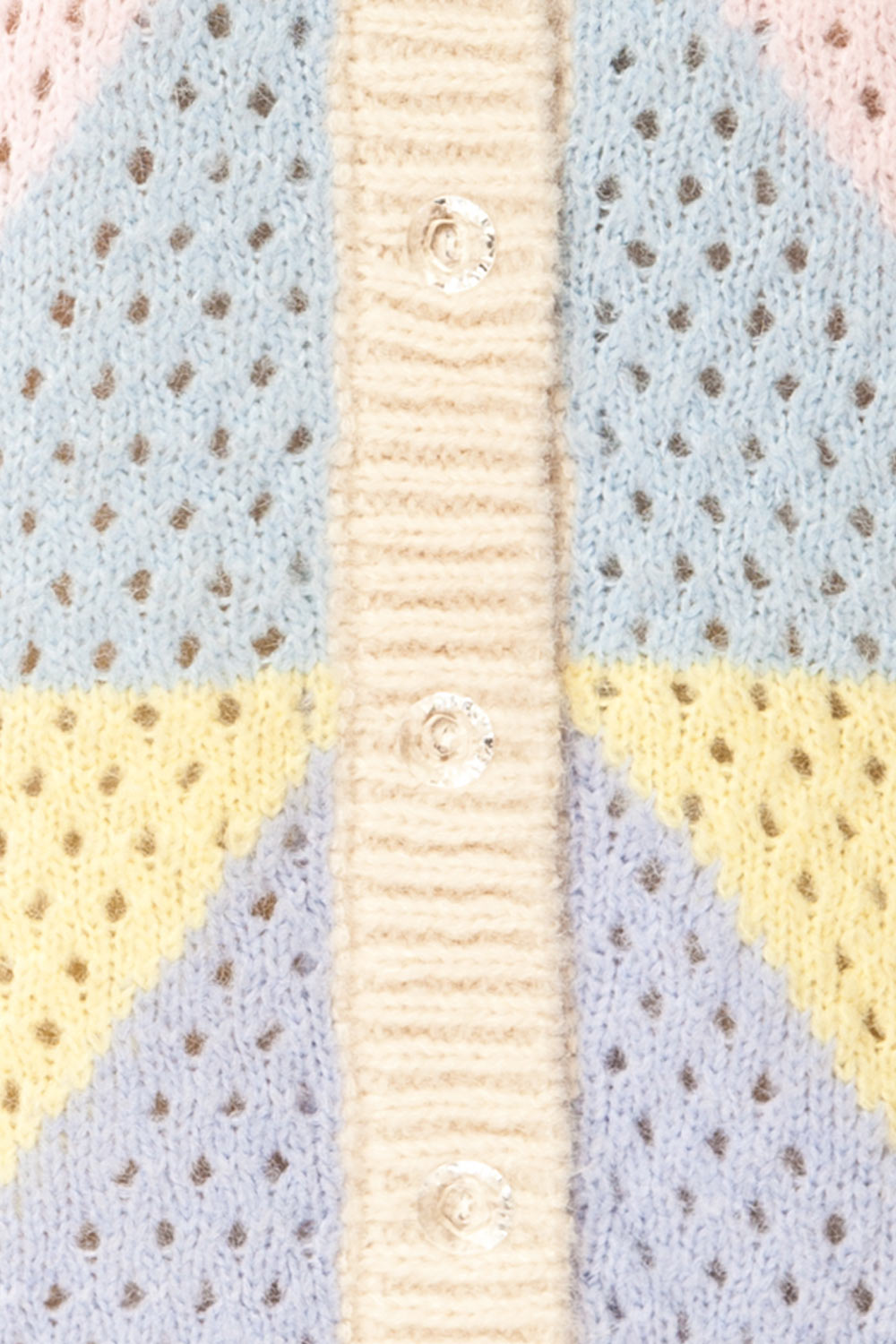 Soria Knitted Colourful Cardigan | La petite garçonne fabric