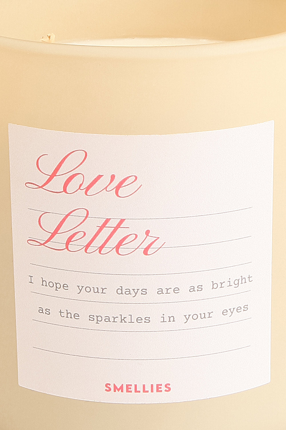 Sparkle In your Eyes Love Letter Candle | Maison Garçonne close-up