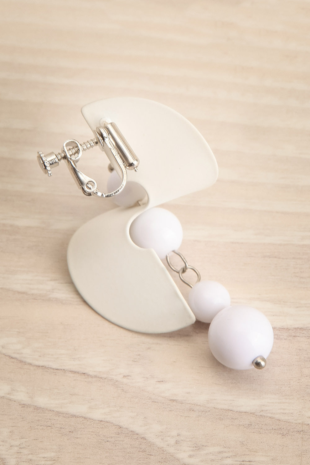 Spirallis Screw Back Pendant Earrings | La petite garçonne back