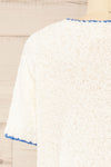 Stanhope White Chunky Knit T-Shirt | La petite garçonne back