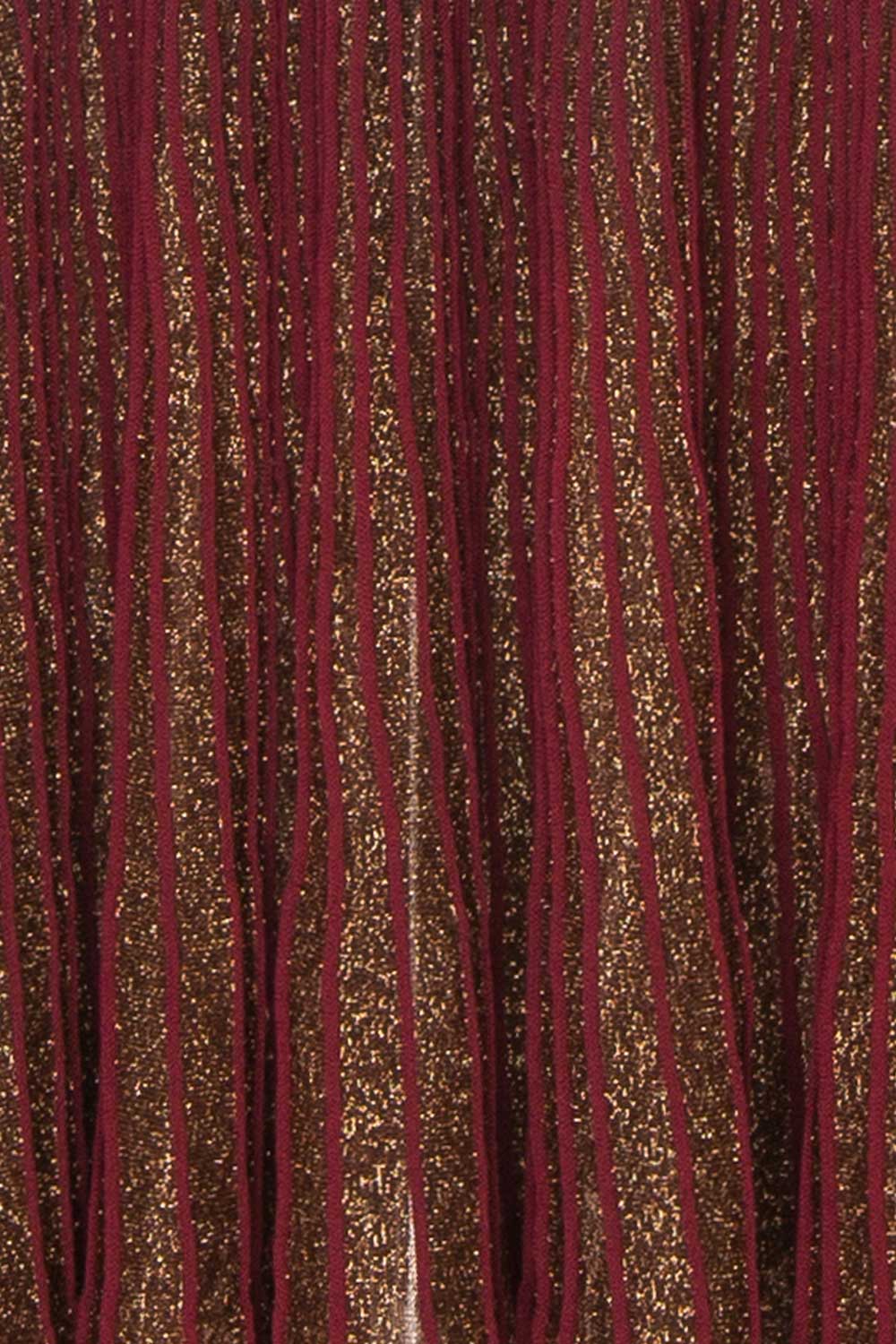 Takanori Burgundy Sleeveless Ribbed Knit Dress | Boutique 1861 fabric