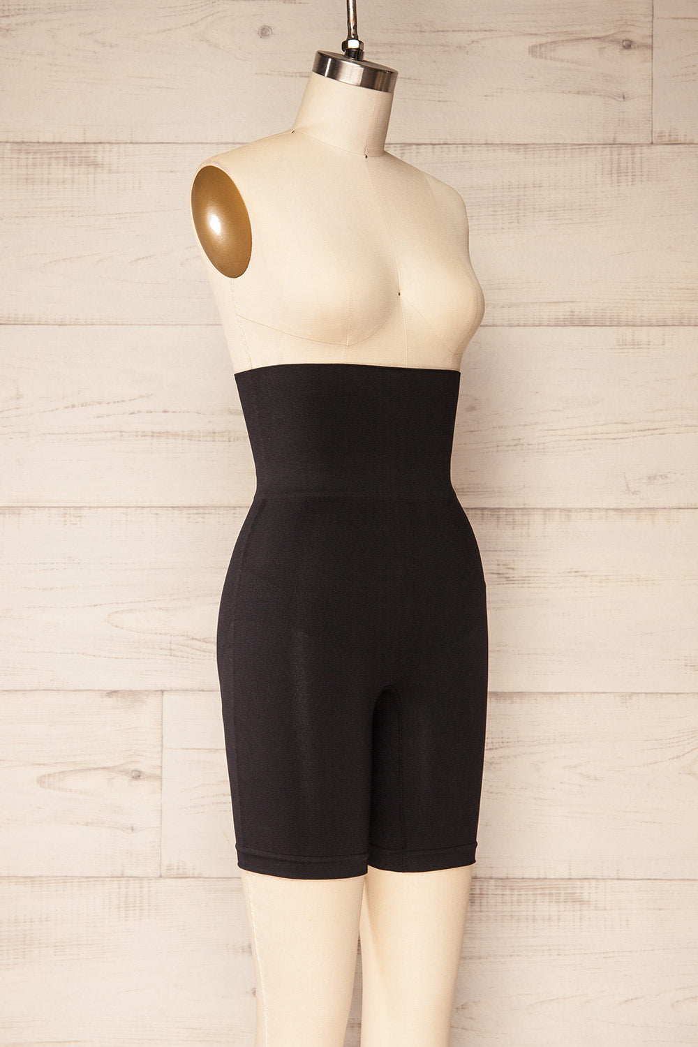 Talavera Black Shapewear Shorts | La petite garçonne side view