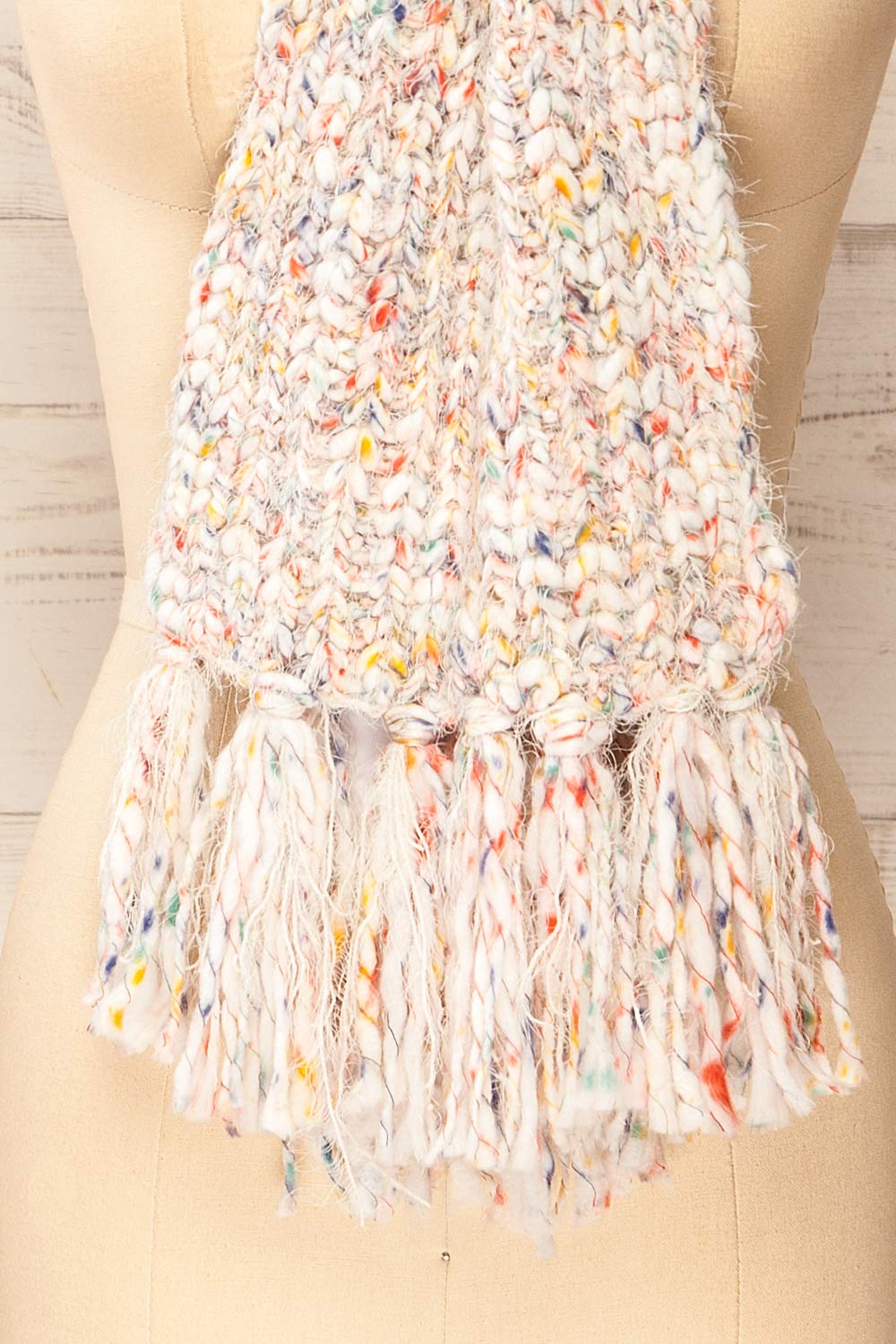 Tbilisi Multicoloured Soft Knit Scarf | La petite garçonne bottom
