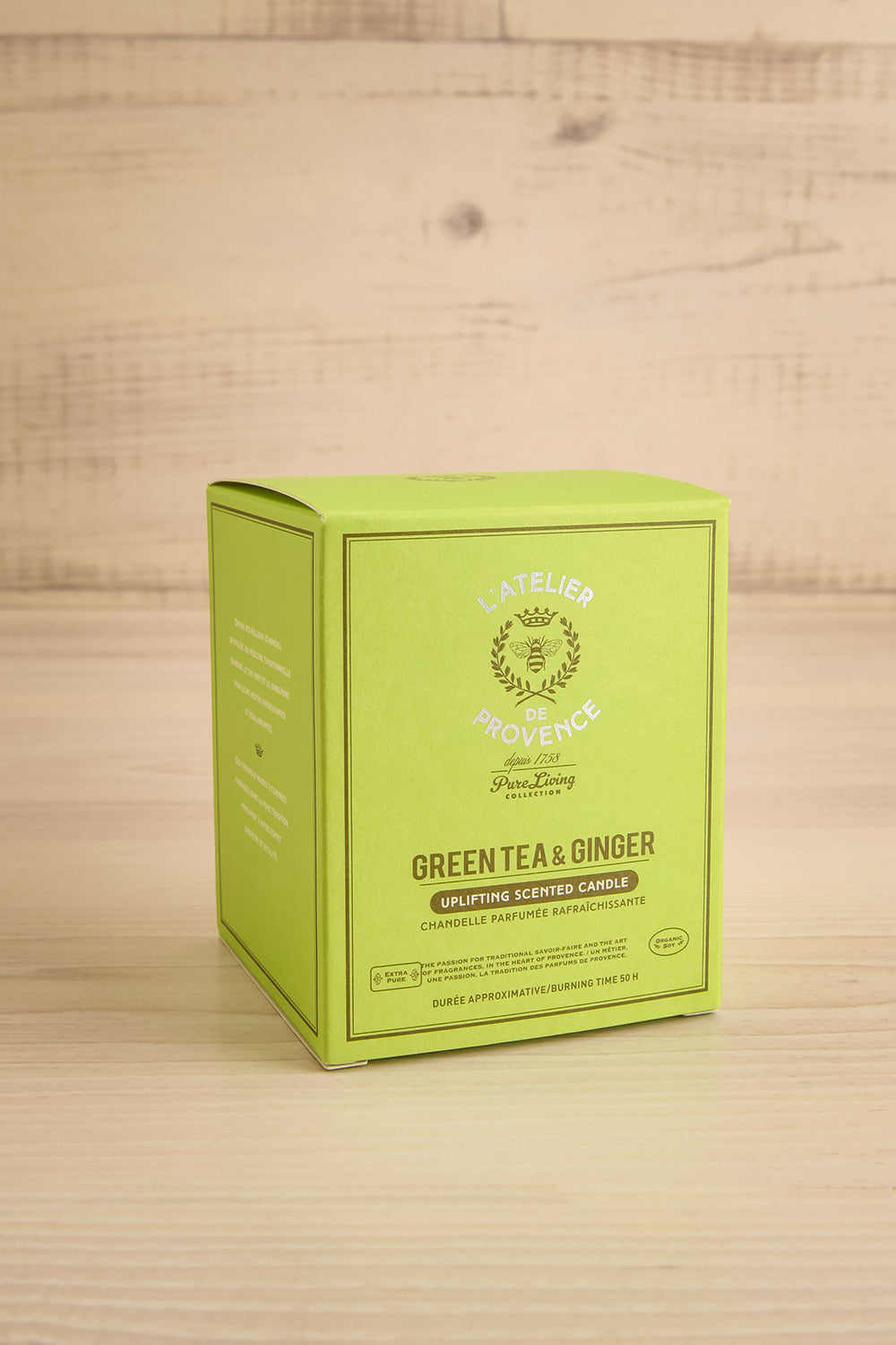 Green Tea and Ginger | Candle by L'Atelier de Provence | maison garçonne box