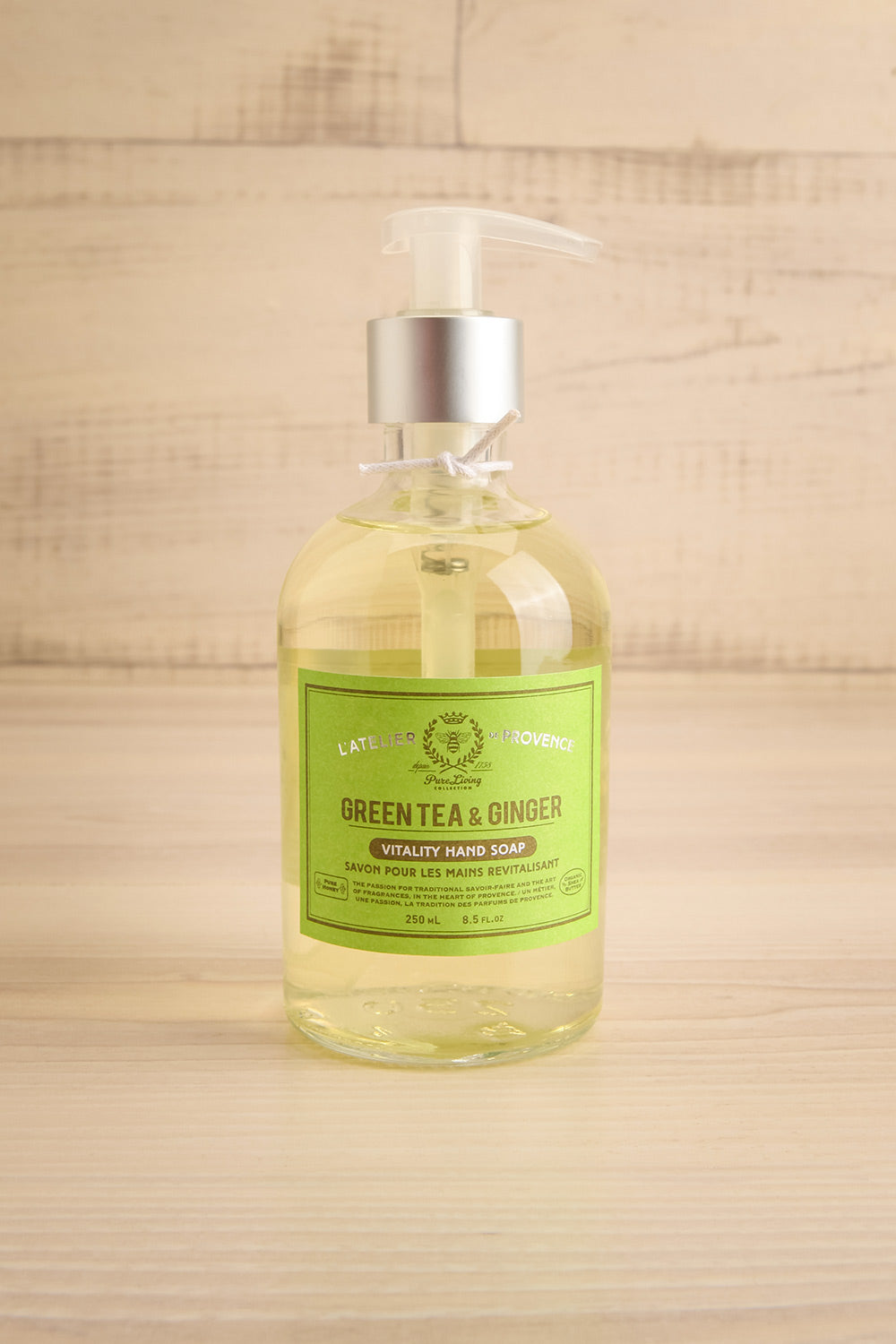 Green Tea & Ginger | Liquid Hand Soap by L'Atelier de Provence | maison garçonne bottle