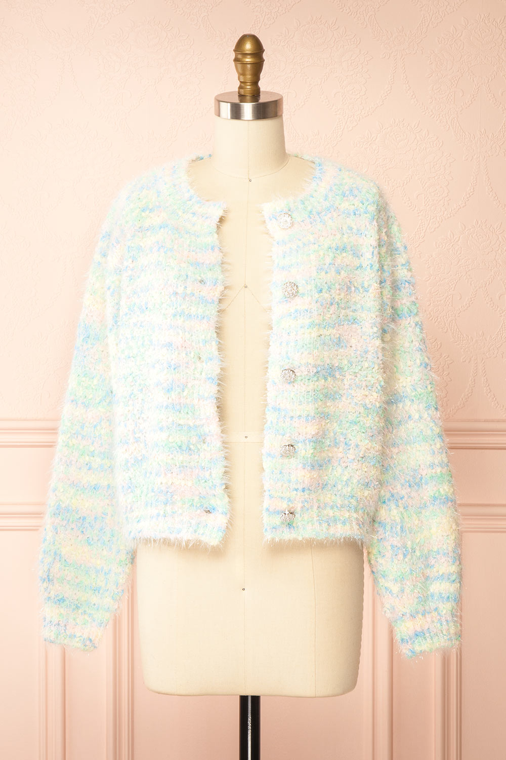 Theophilia Sparkling Pastel Mix Cardigan | Boutique 1861 open view