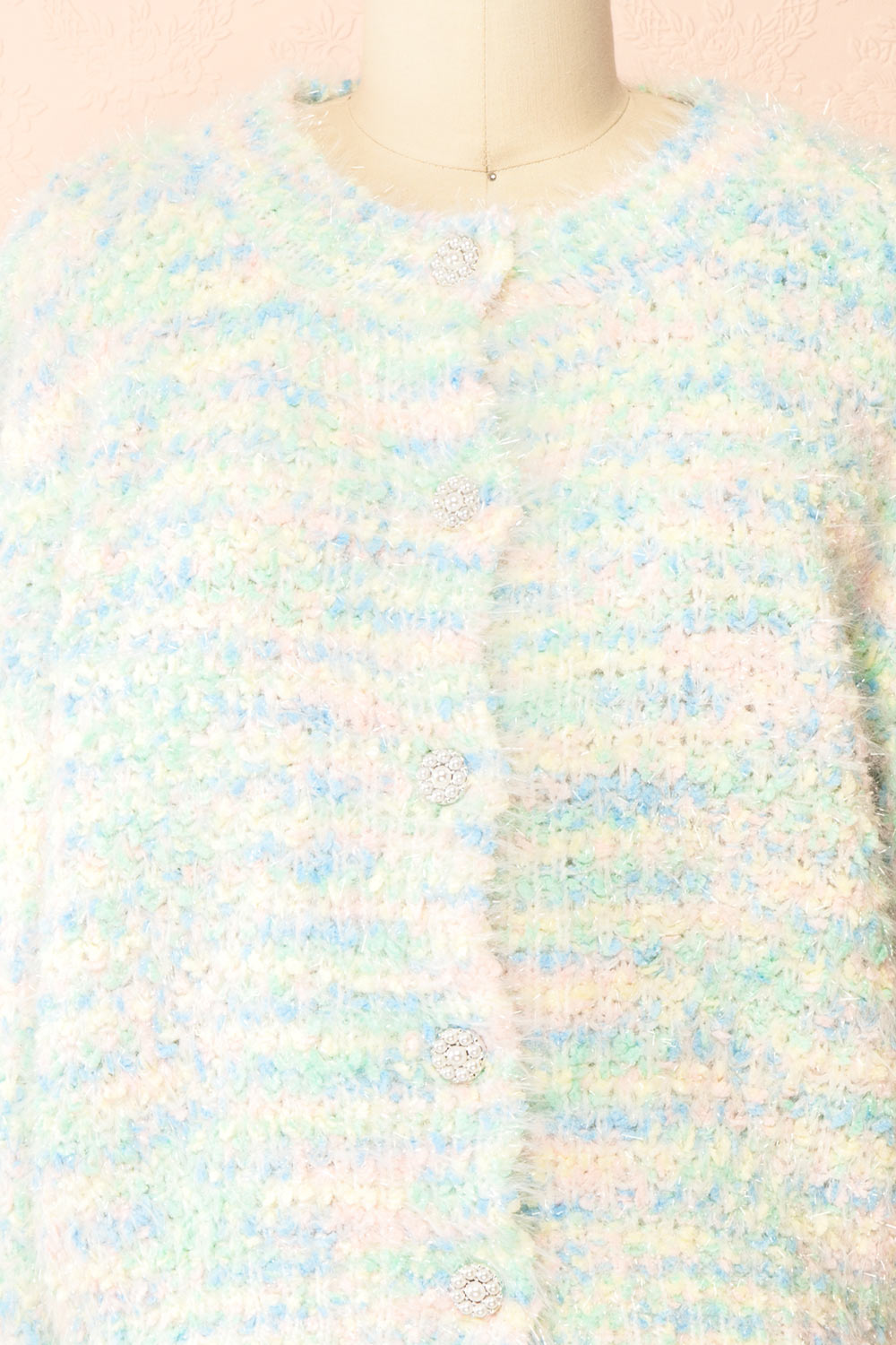 Theophilia Sparkling Pastel Mix Cardigan | Boutique 1861 front