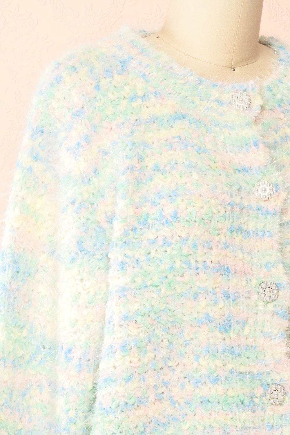 Theophilia Sparkling Pastel Mix Cardigan | Boutique 1861 side