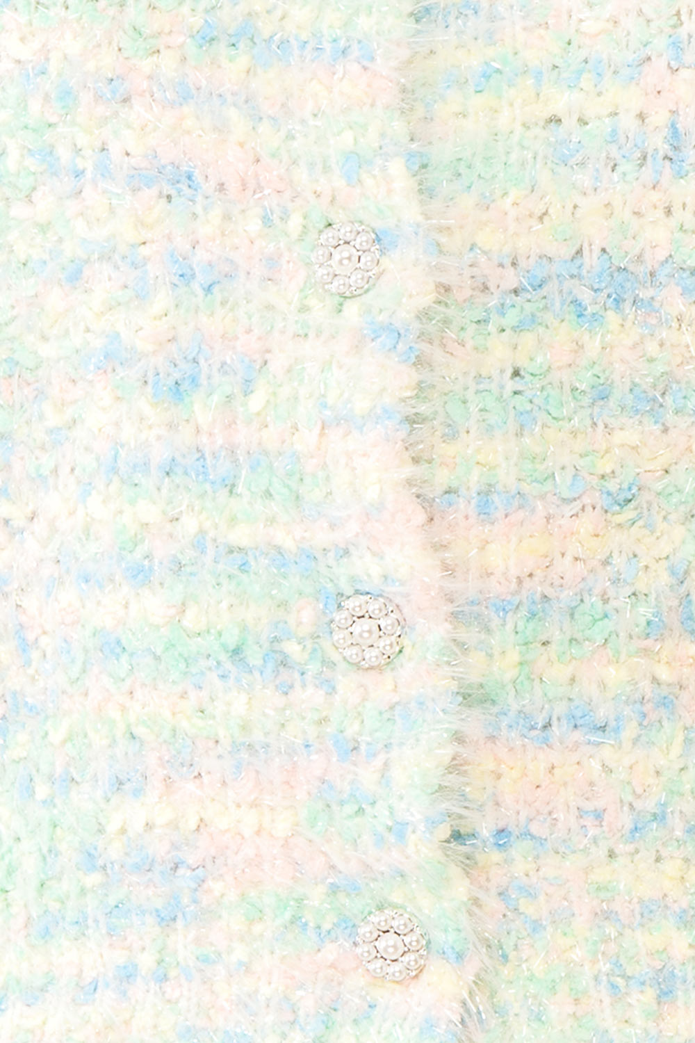 Theophilia Sparkling Pastel Mix Cardigan | Boutique 1861 fabric