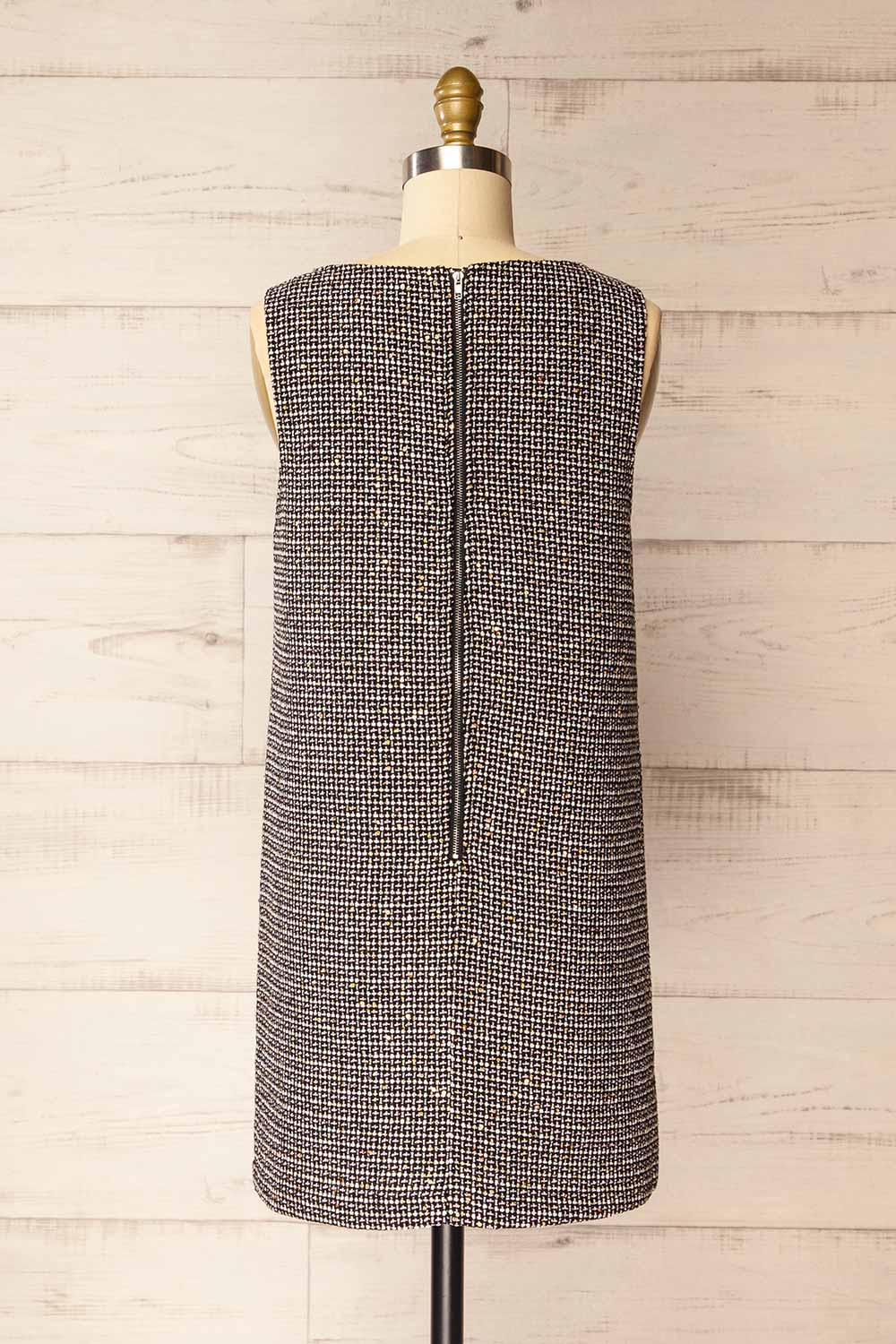 Theotiste Short Tweed Dress | La petite garçonne back view