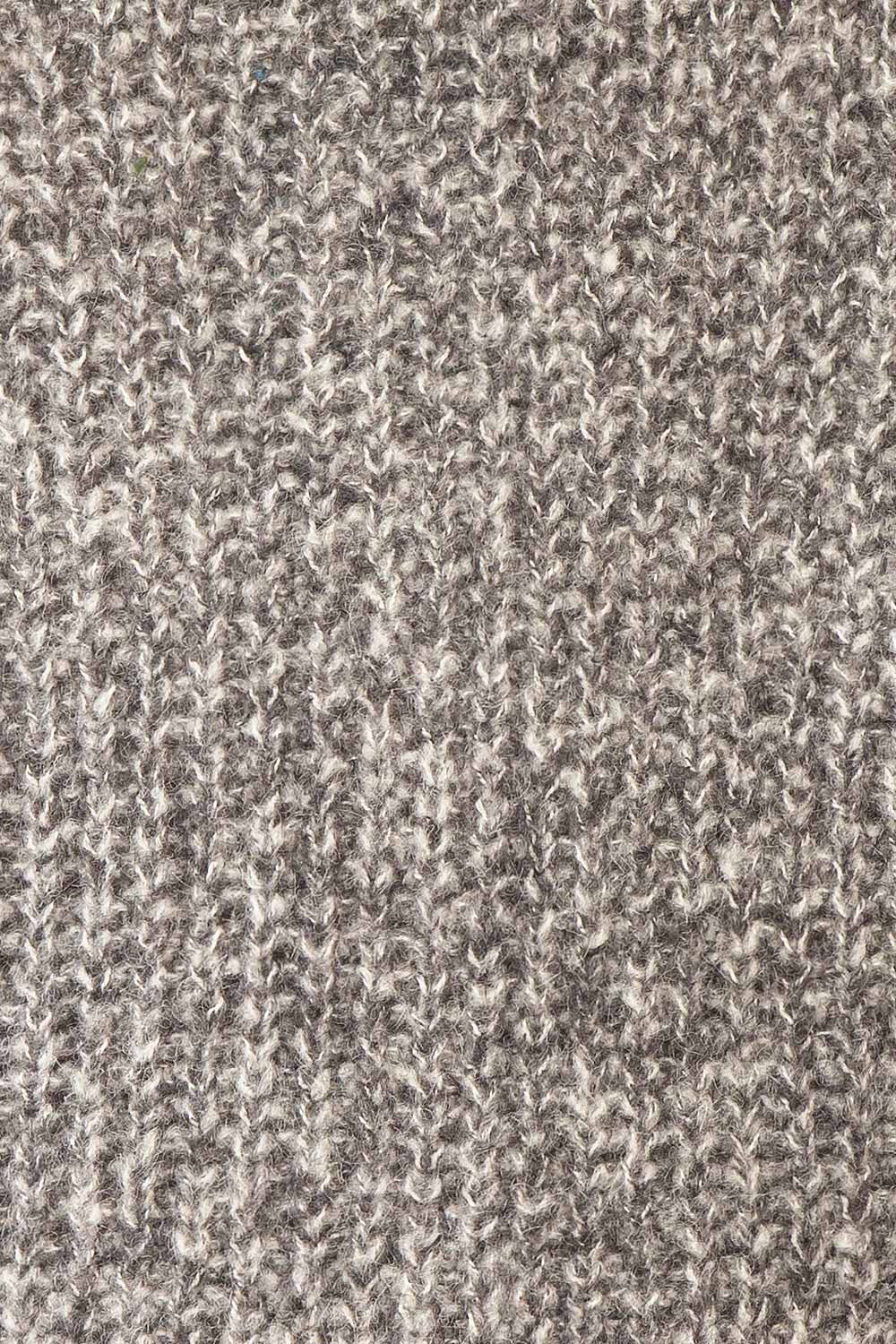 Thessi Grey Button-Up Thick Knit Cardigan | Boutique 1861 texture